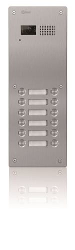 7212/INOX Dørpanel 12 knapper/ 2 wire