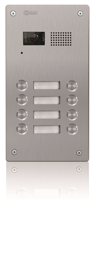 7208/INOX Dørpanel 8 knapper/ 2 wire