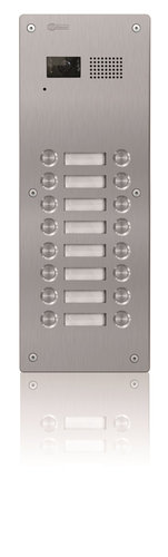 7216/INOX Dørpanel 16 knapper/ 2 wire