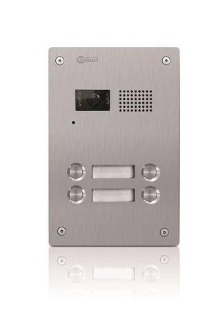 7204/INOX Dørpanel 4 knapper/ 2 wire